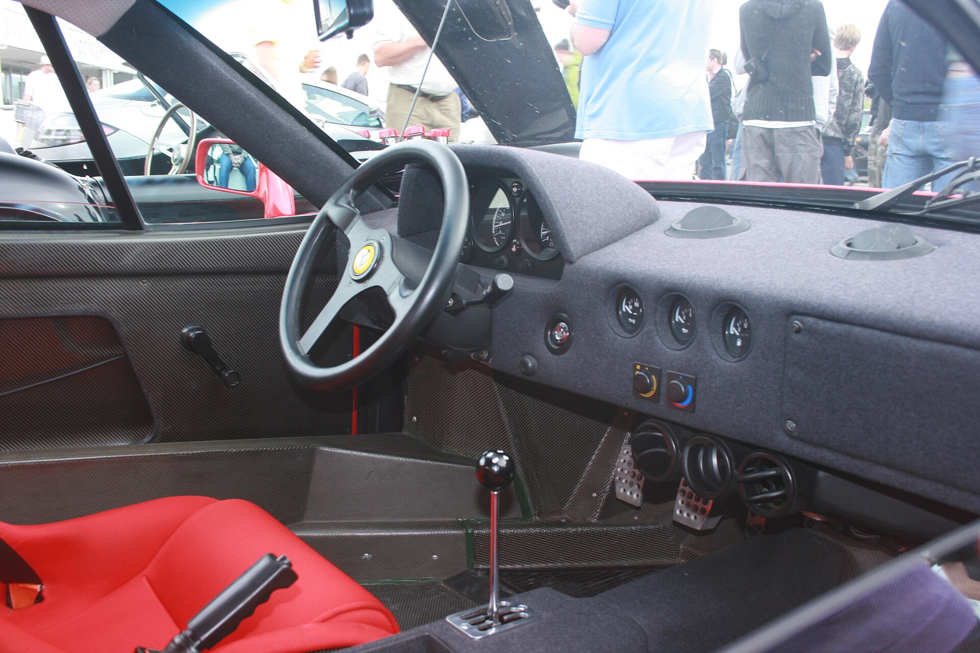 Interior: Ferrari F40 cockpit