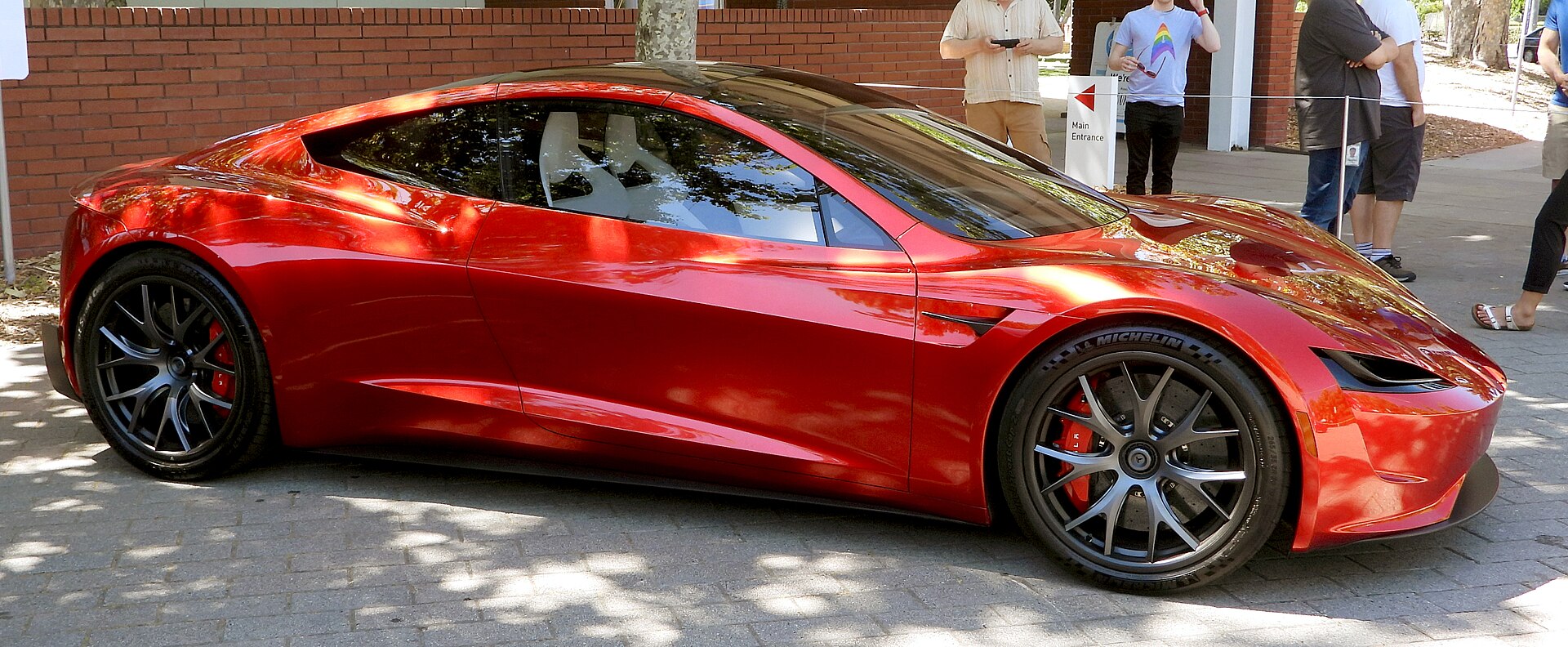 Next-gen Roadster prototype (2017 design) at the Computer History Museum, 2019. This is not the redesigned 2026 car shown at the Oct 15 reveal.