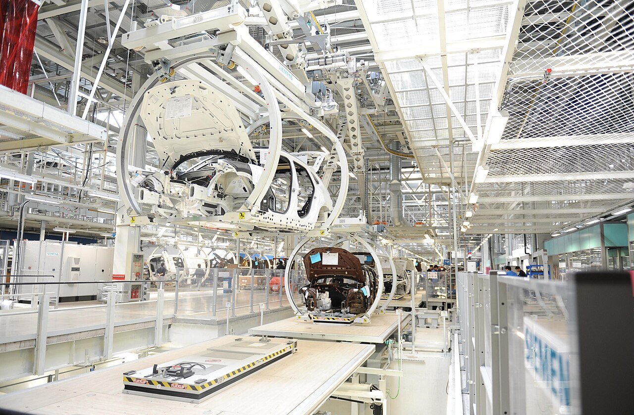BMW Brilliance's Tiexi plant in Shenyang, China (car body shop)