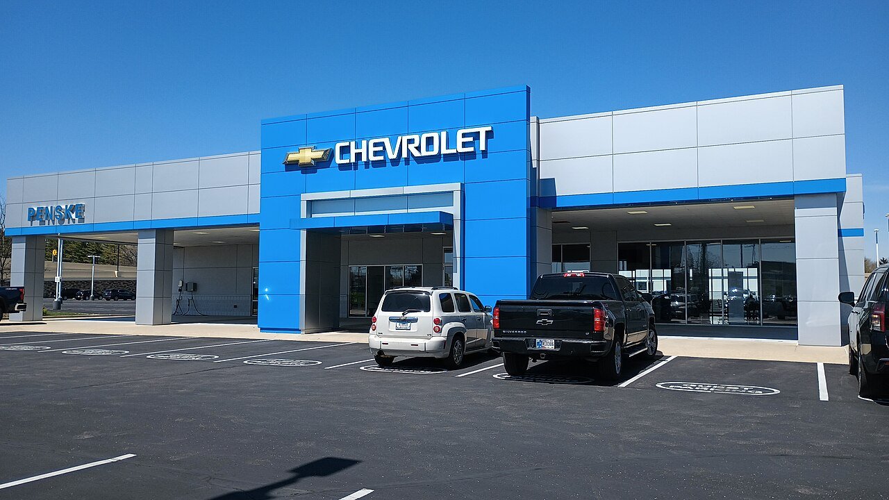 A Penske Chevrolet dealership in Indianapolis, one of Penske Automotive's stores