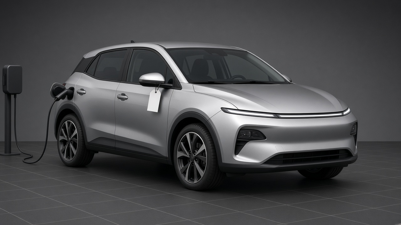 Illustration: a generic used EV on charge